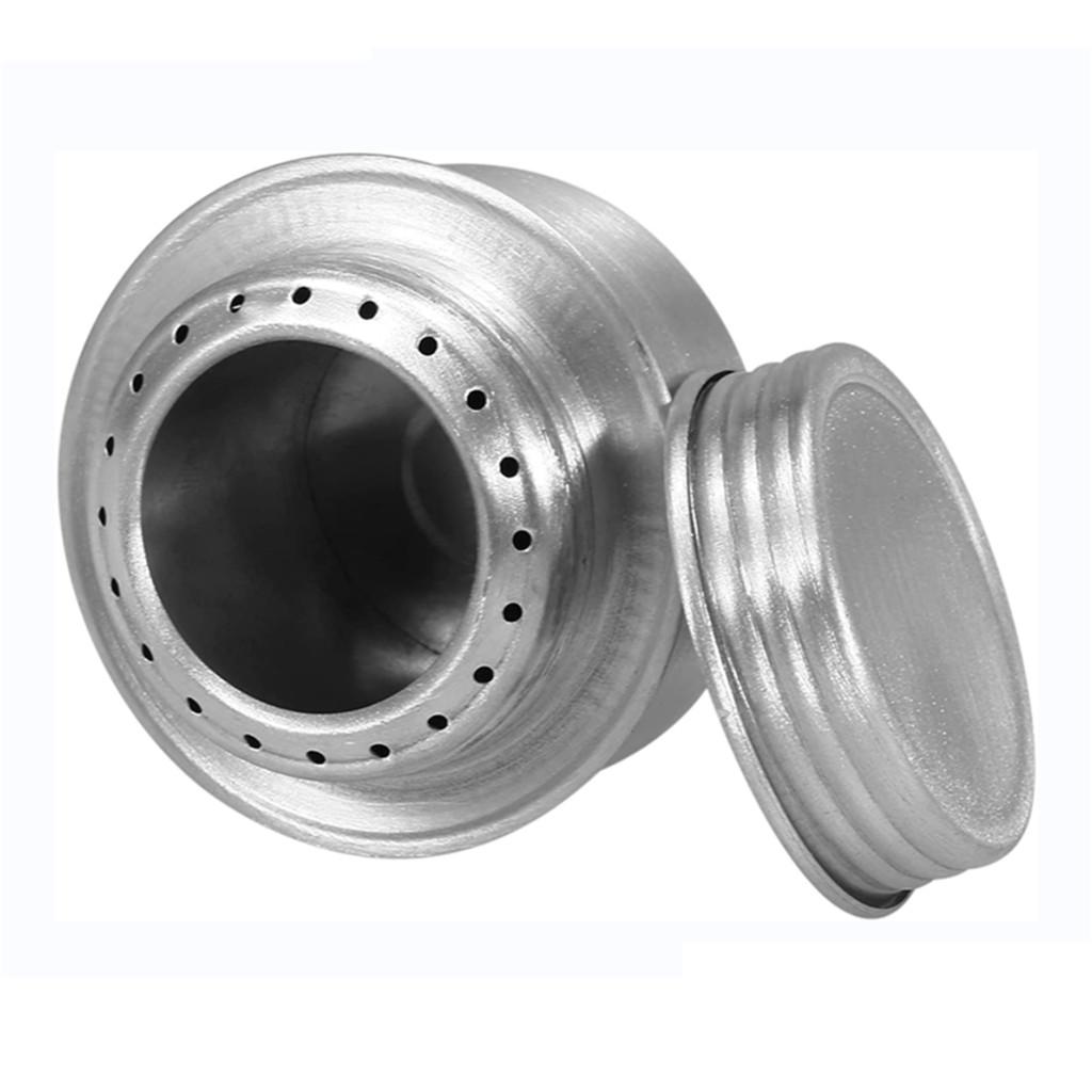 Portable Camping Alcohol Stove with Cover, Aluminum Alloy Spirit Stove with Lid, Lightweight Stove Mini Alcohol Stove