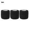 3PCS Black Self Adhesive Bandages Cohesive Elasticity Breathable Waterproof Bandages Sports Tape Wrist Ankle First Aid 1