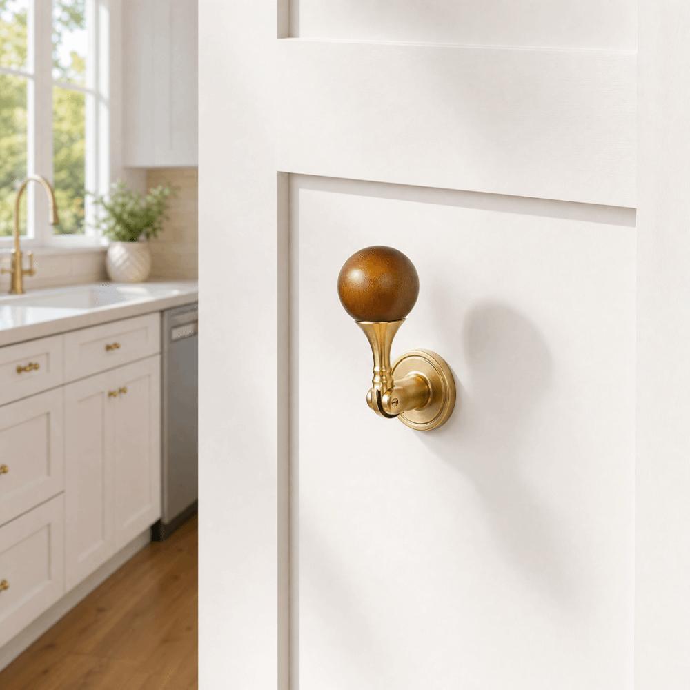 Vintage-Style Cabinet Handles Round Ball Shape Furniture Handles Wardrobe Pulls For Kitchen