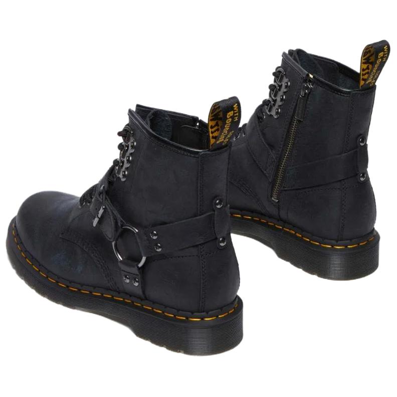 Dr. Martens Leather Fashion Comfortable Versatile Short Boots Unisex Boots Black 32038001