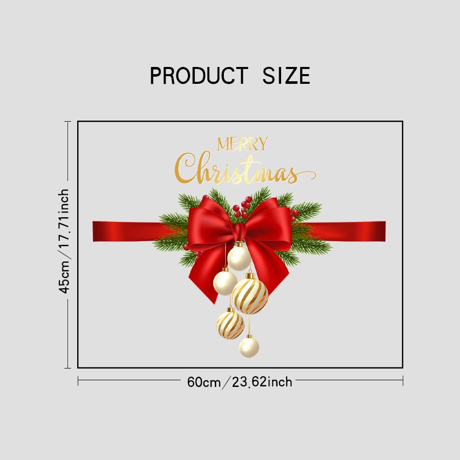 

Рождественская декорация атмосфера сцены витрина электростатические наклейки галстук-бабочка талия стеклянная дверь наклейки