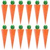 12pcs Easter Carrot Paper Candy Box Bunny Rabbit Cookie Snack Packaging Bags Spring Easter Party Decoration Kids Birthday Favors