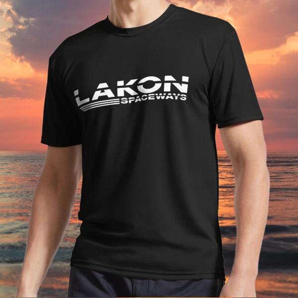 

New item Lakon Spaceways logo white Active Logo TEE T shirt Funny Size S to 5XL M