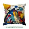 1pcs Abstract Art Colors Cushions Pillowcase Polyester Cushion Cover Throw Pillow Pillowcover Home Car Sofa Decor