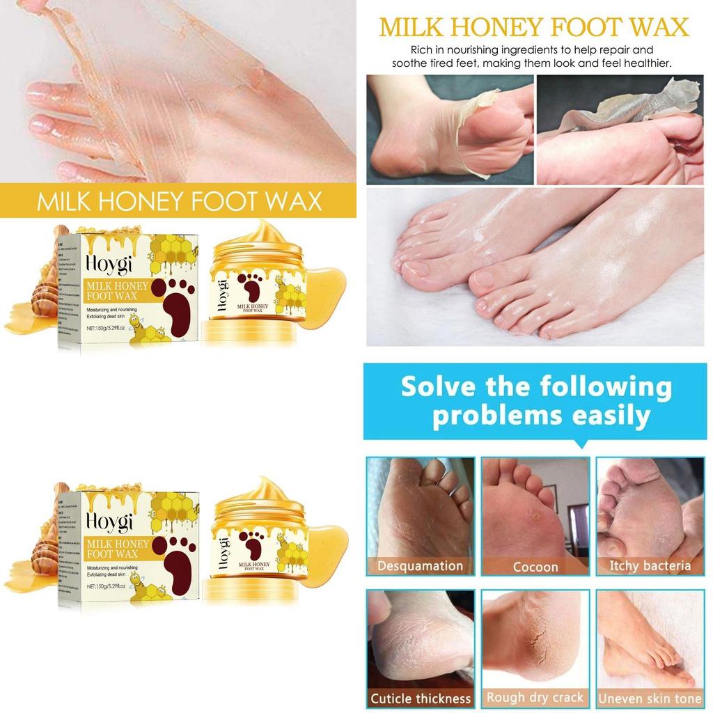 Nourishing Honey Milk Peel-off Hand And Foot Mask For Deep Hydration And Silky Smooth Skin