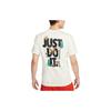 Nike Alphabet Logo Crew Neck Short Sleeve T-Shirt Men Tops White FD0064-113