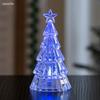 Christmas decorations, mini glowing crystal tree desktop ornaments, cross - border creative children's Christmas gift lights