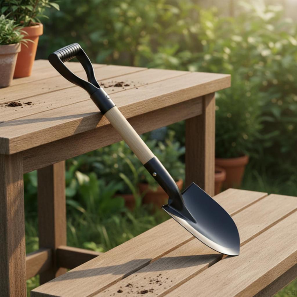 Carbon Metal Gardening Implement With | Flat, for Blk Pointed Shovel