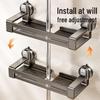 Suction Cup Shower Shelf & Organizer (2-Pack)