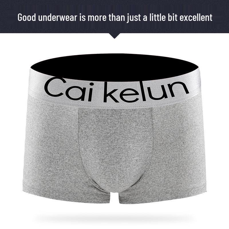 Trendy Men's Boxer Briefs: Breathable, Sexy Four-Corner Underpants for Young Men