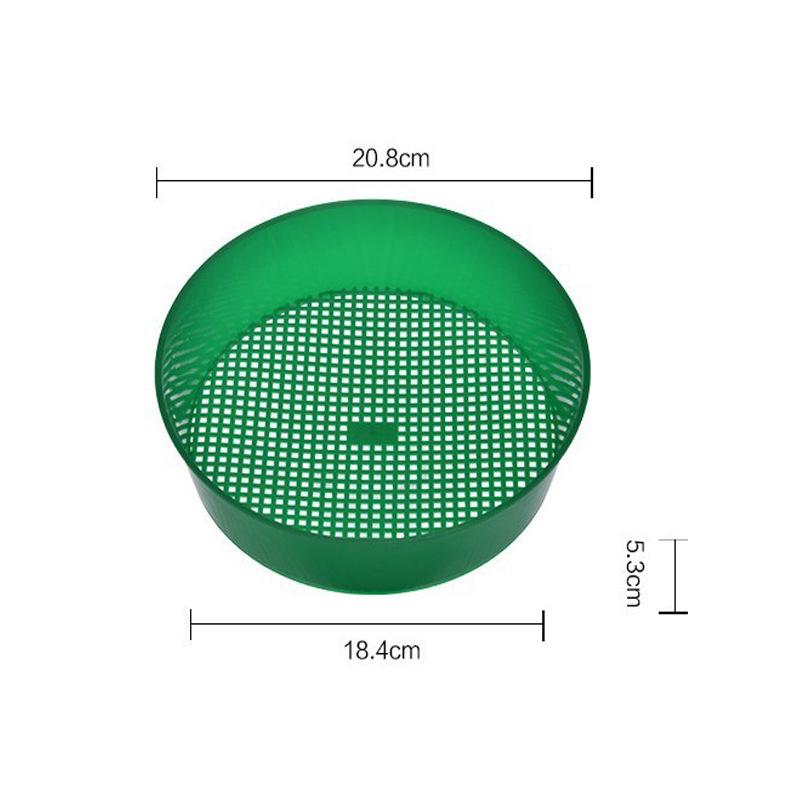 Garden Plastic Soil Sieve - Horticultural Screening Tool for Stone and Soil. Perfect for Seedling, Planting, and Flower Care.