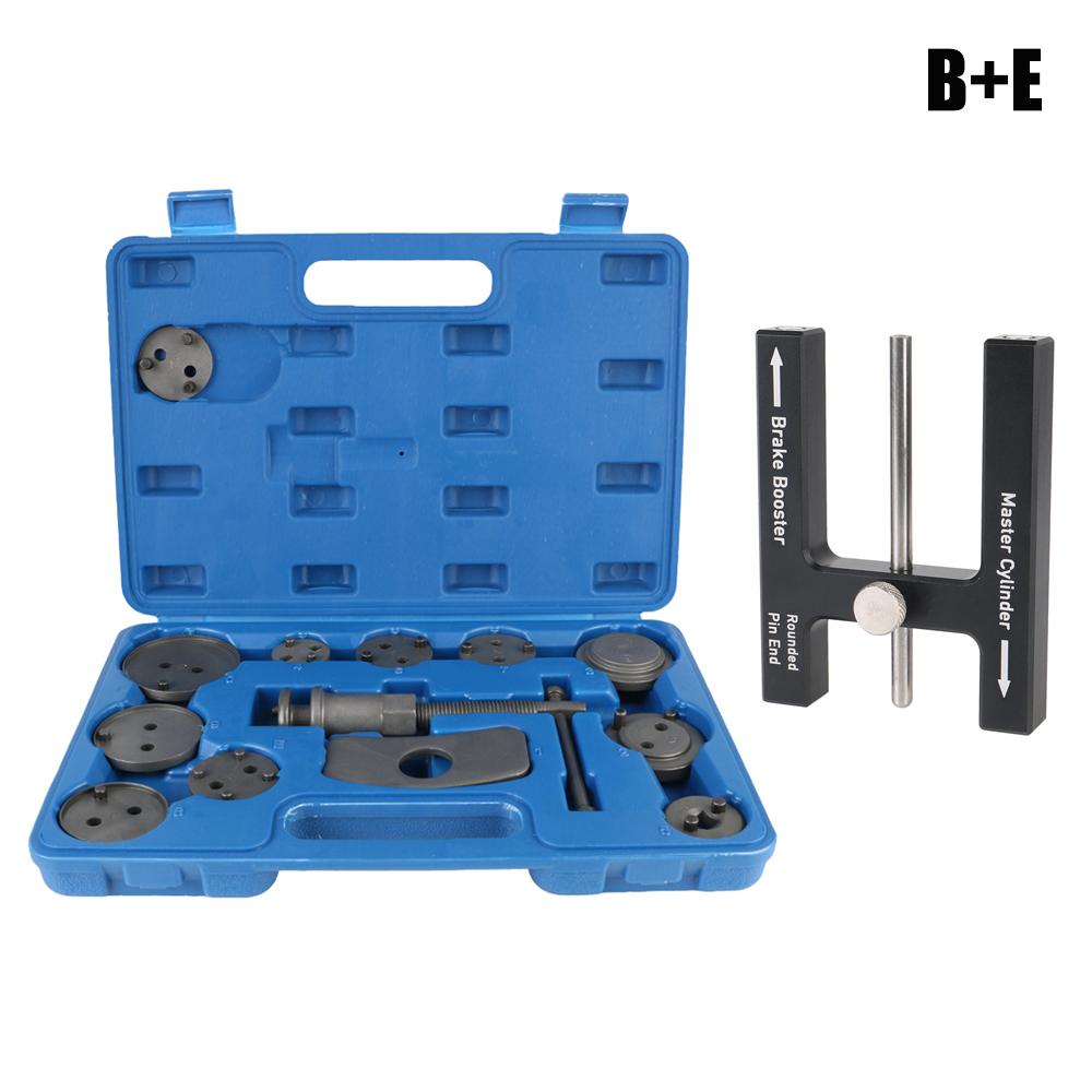 1/12/13/22PCS Car Disc Brake Pump Caliper Removal Tools 10 Piston Adapter Compressor Set Rewind Back Brake Repair Garage Tools
