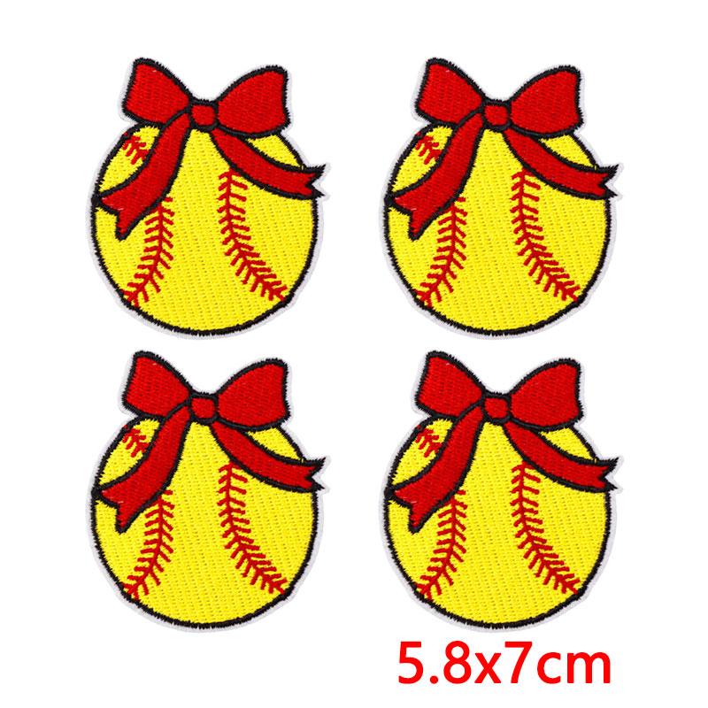 10PCS Baseball Team Themed Iron On Patches, Sports Logo Embroidery Patches, Patches for Clothing DIY Decoration
