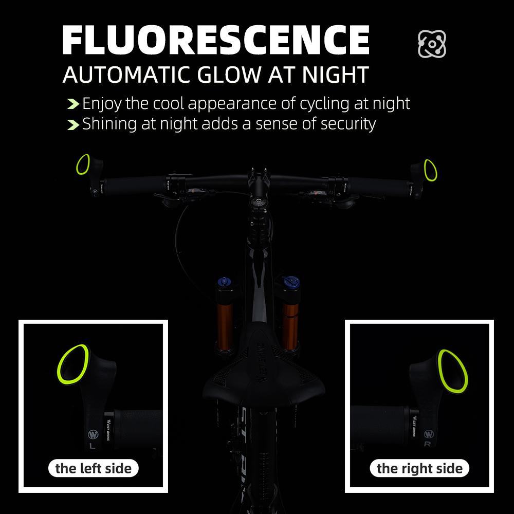 Bicycle Bar Ends Ergonomic Antislip MTB Mountain Bike Handlebar Ends for 21.822.8mm Handlebars