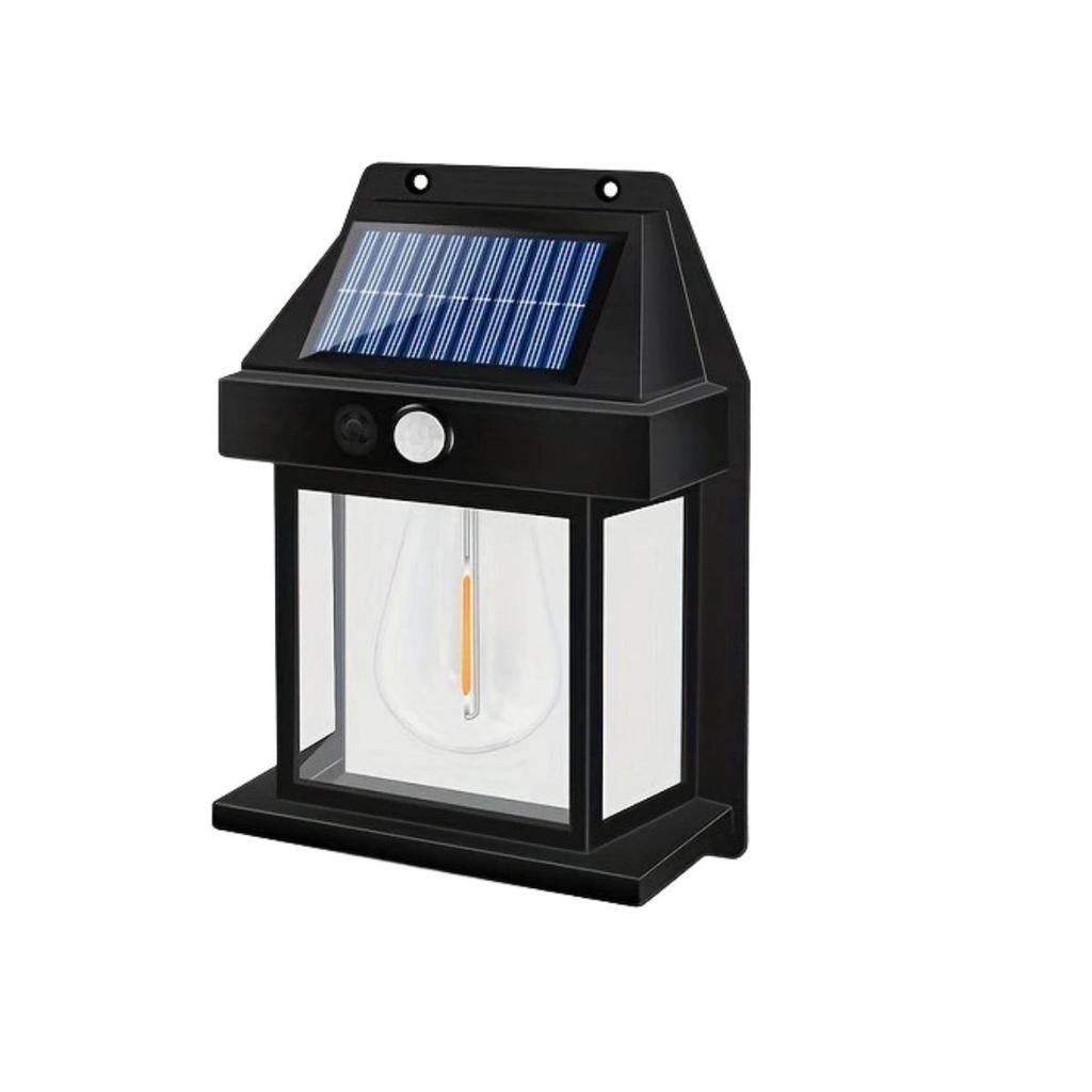 4PCS Solar Wall Light Tungsten Waterproof Wireless Motion Sensor Security Lamps Dusk To Dawn Exterior Lighting for Patio Porch Garage