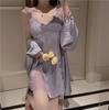 Sexy Pajamas Ladies Hot Pure Desire Private Room High Sense Summer Ice Lace Nightdress Suspender Loungewear