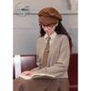 ZIHAN Women's Faux Two-Piece Preppy Knit Cardigan