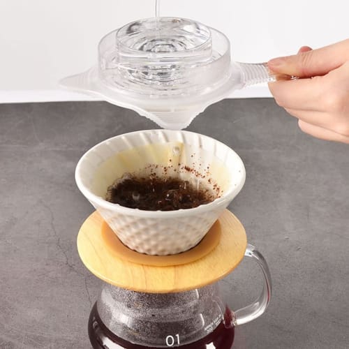 Hand-Infused Coffee Shower Drip Filter, Reusable Drip Extraction Cup, Coffee Accessories for Evenly Distributing