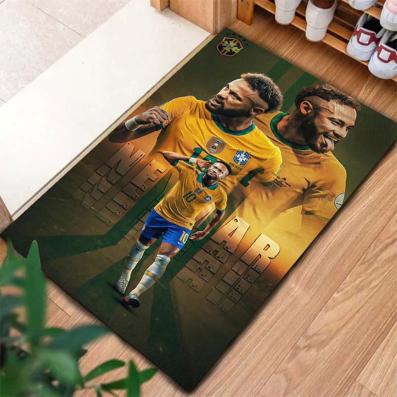 Neymar Jr Carpet Rug for Living Room Bedroom Home Sofa Decoration,Kids play Non-slip Floor Mat