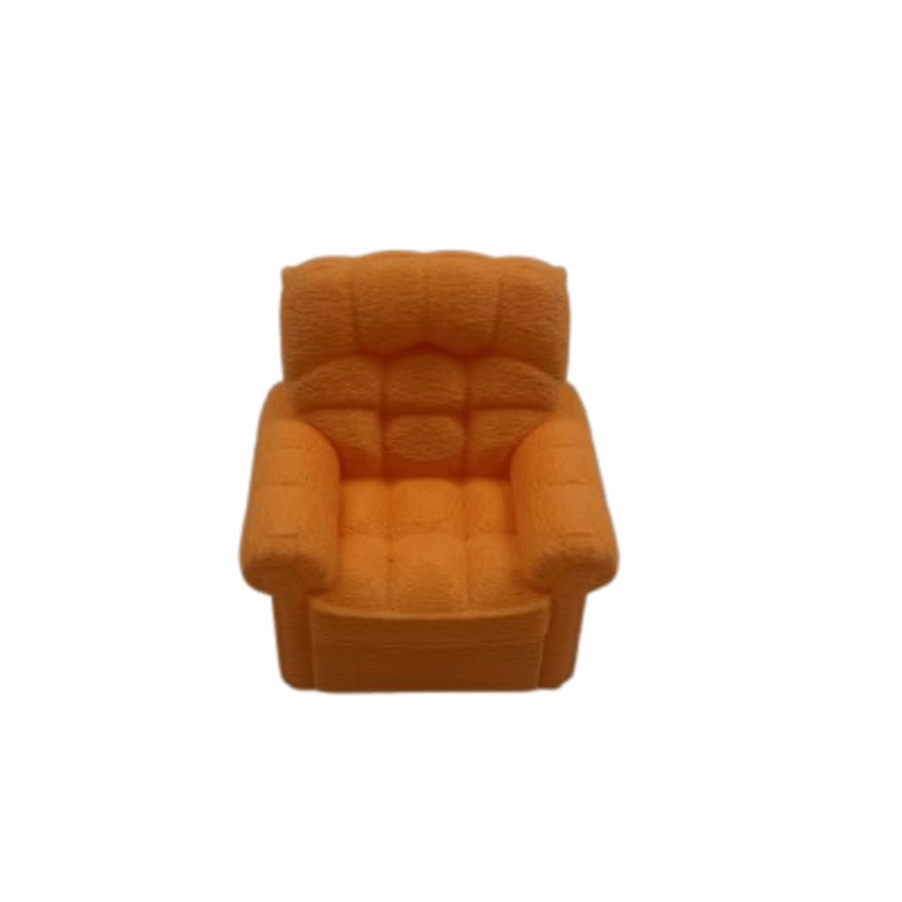 

Creative Doll House Mini Sofa Funny 3D Printing Ornaments Doll Sofa Model Toy Home Decor оранжевый
