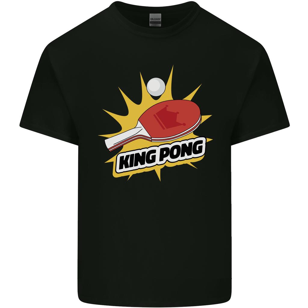 King Ping Pong Table Tennis Funny Unisexs Light Cotton TShirt