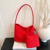 Nylon Tote Bag With Embroidery For Women Urban Casual Daily Use