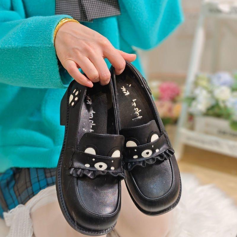 2025 new jk uniform shoes one-pedal lolita shoes college students uniform shoes college style students versatile leather shoes