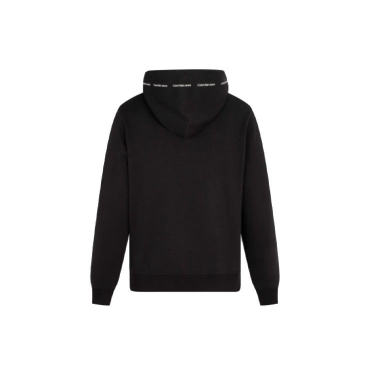 Calvin Klein Casual Drawstring Hoodie With Simple Print Men Tops Black J319701-BEH