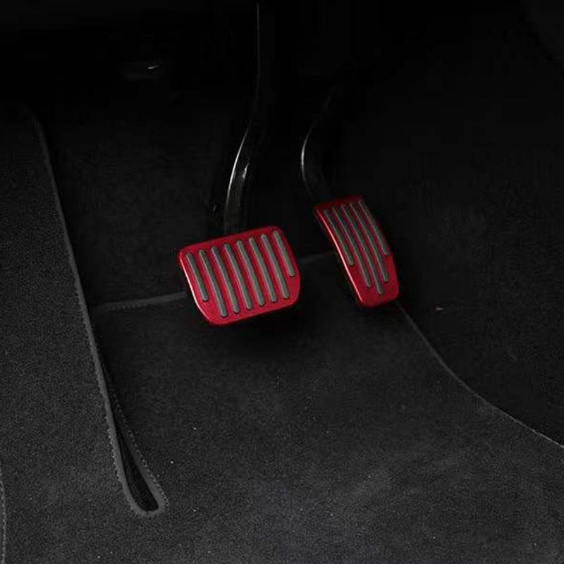 Aluminum Pedal Cover Model 3 Pedal Cover DIY Car Interior Upgrade Exact Fit For Tesla Models Enhanced Driving Experience