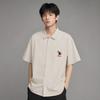 Vans Logo Button Drop Shoulder Short Sleeve Shirt Unisex shirts VN000VNCEN9