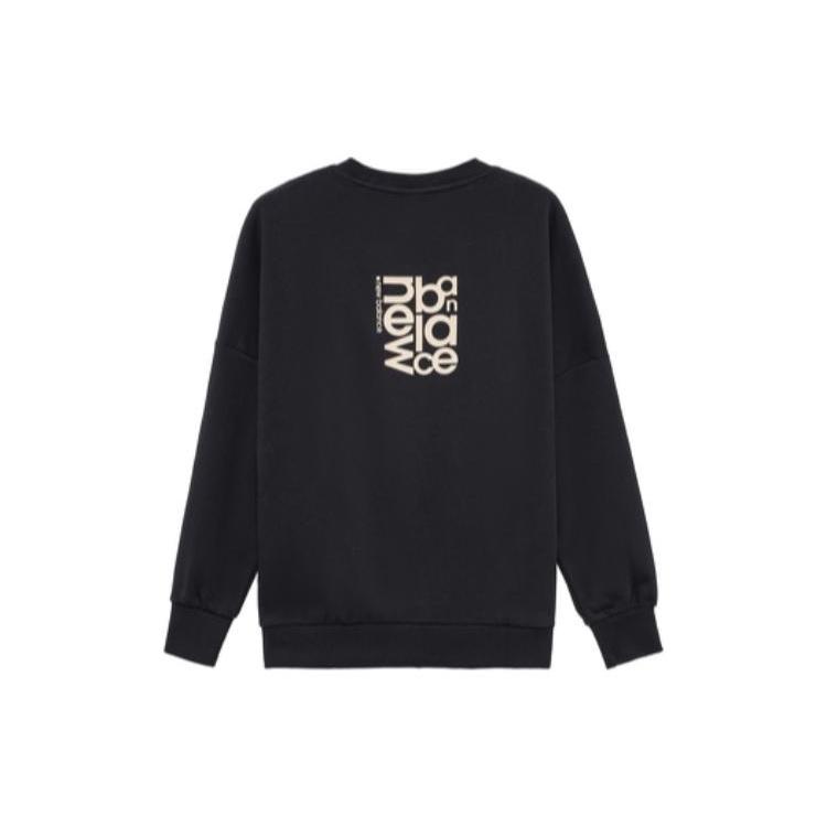 New Balance Sport Logo Print Sweatshirt Asia Sizing 'Black' Men's AMT23349-BK