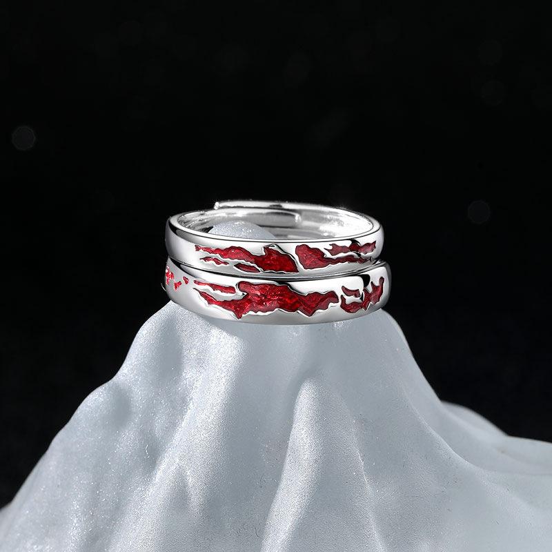 Hot Couple Pair Ring Personalized Epoxy Ring Opening To Give Girlfriend Valentine's Day Gift