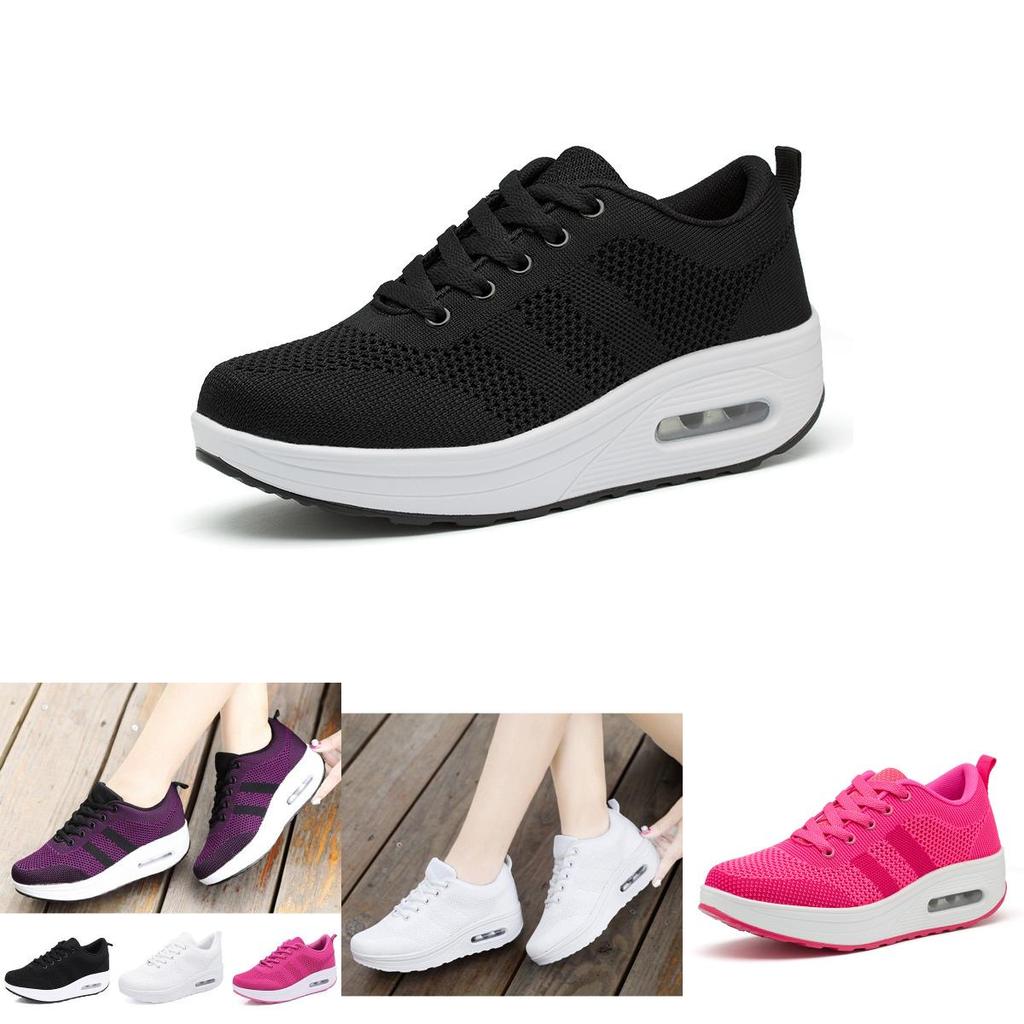 Premium Quality New Women Wedge Sneakers With Breathable Mesh For All-day Comfort