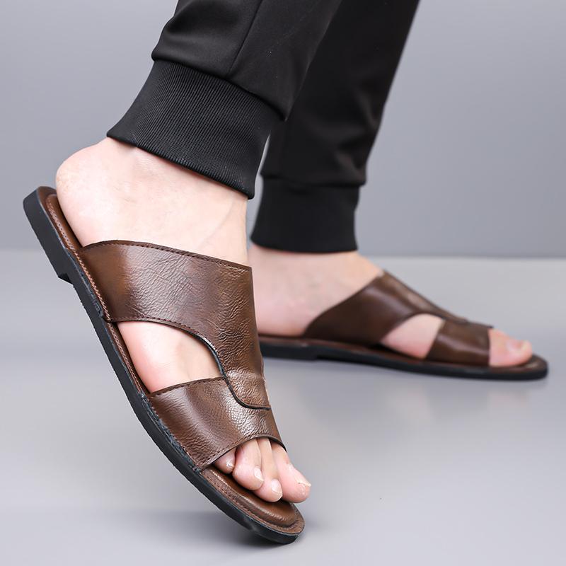 Fashion Business men's flat shoes Comfortable summer breathable style Plus Size Black Brown Classic high-quality shoes Adult luxury New