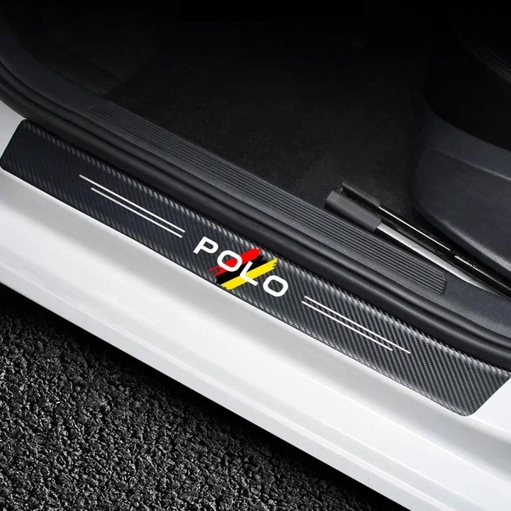 HAT1 Car Sticker Threshold Anti-collision Strip, for Volkswagen VW POLO Anti Scratching, Trunk Bumper Protect Film Accessories