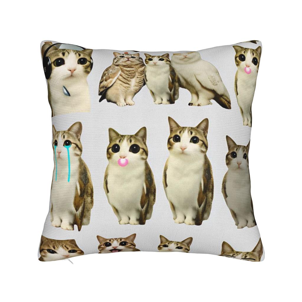 Kissenbezug Meowl Lustige Süße Katze Eule Vintage Kissenbezug Für Wohnzimmer Stuhl Kissenbezüge
