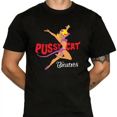 Pussycat Theatre T Shirt Defunct Adult Theater Chain 100 Preshrunk Cotton