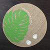Eco-friendly round Japanese minimalist wind fringed placemat table mat coaster natural color jute modern minimalist