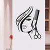 Wandtattoos Wandsticker Salonsticker Schwarz, 2pc