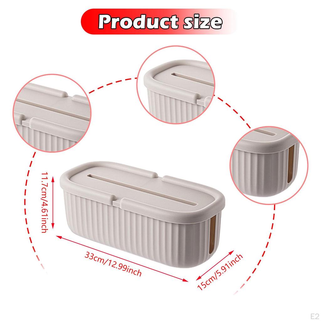 Cable Organizer Box with Concealment Features for Home And Dorm Use