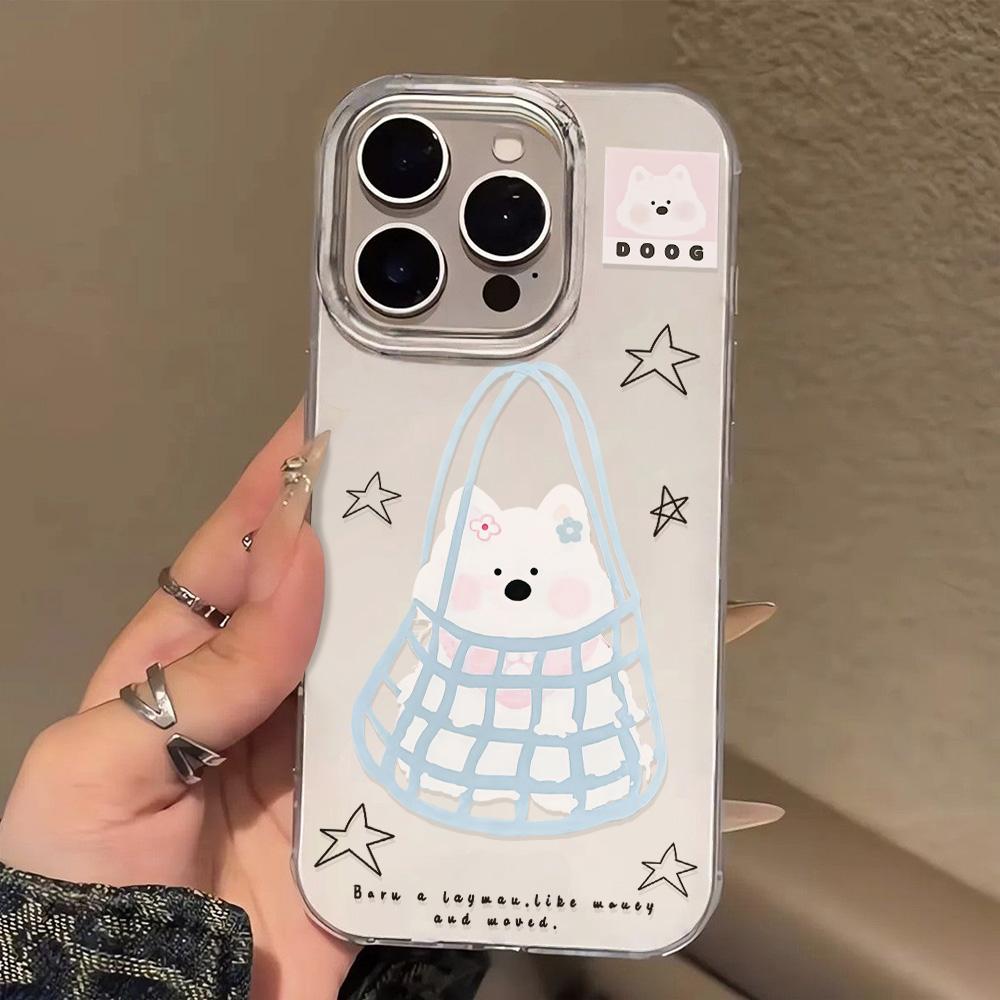 Painted Phone Case for iPhone 12 13 15 16 iPhone 16 12 13 14 15 Pro  14 15 16 Pro Max Coverage Shockproof Anti-Fingerprint Fresh Style Protective Case