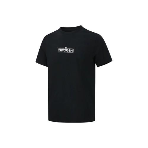 Nike Men s Black Short-Sleeve T-Shirt with Chest Logo L чёрный