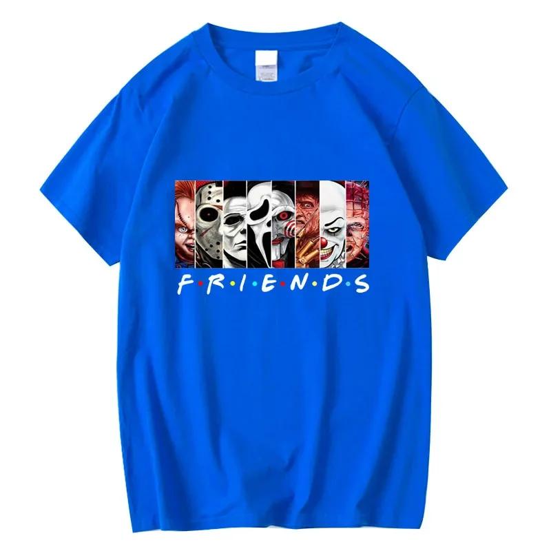 

Men s High Quality T-shirt 100% Cotton T-shirt Funny Friends Print T Shirt Loose Summer Cool O-neck Men T-shirt Casual Tops 4XL