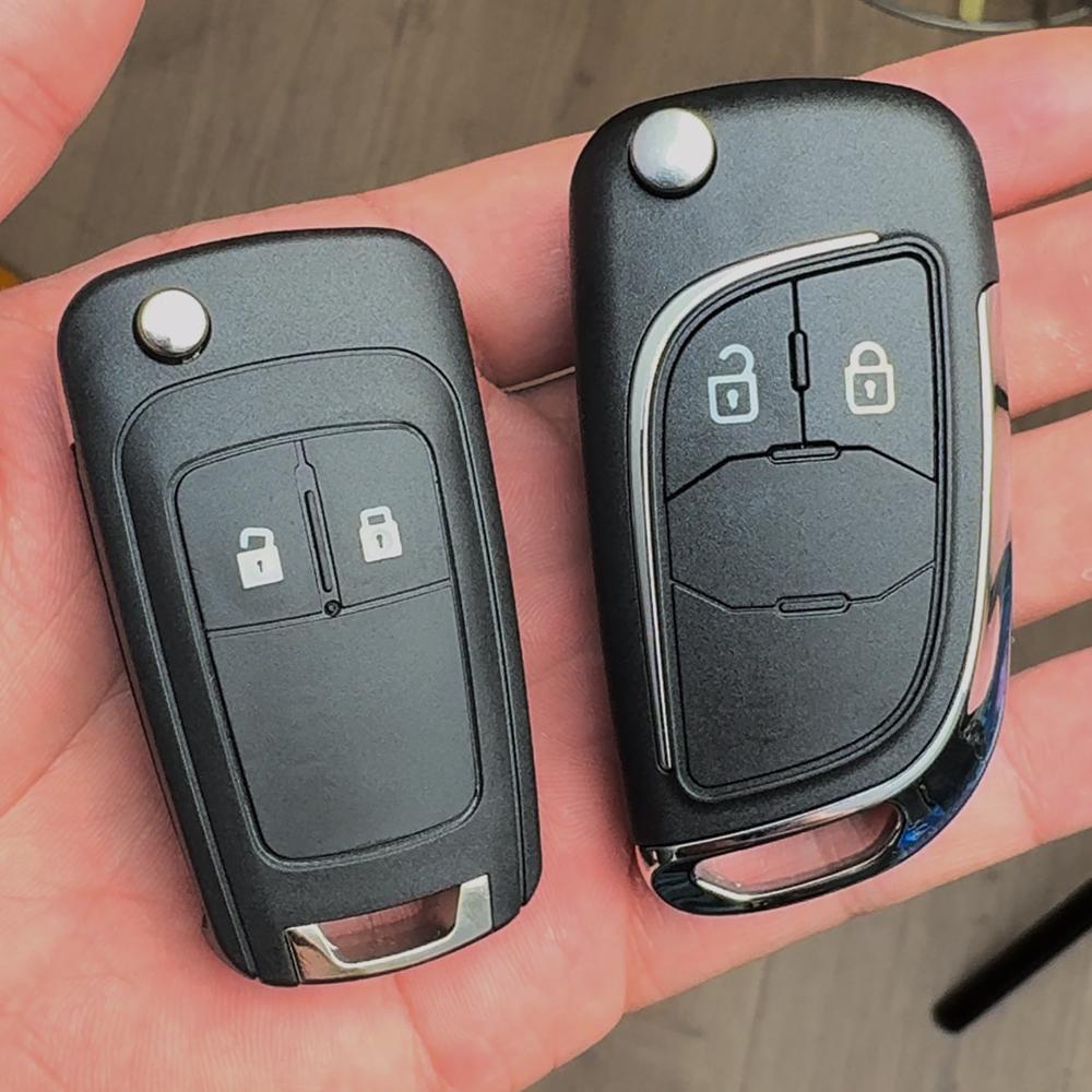 For Chevrolet Cruze Epica Lova Camaro Aveo Orlando For Volt Sonic Impala Equinox Modified Folding Remote Flip Car Key Shell Case