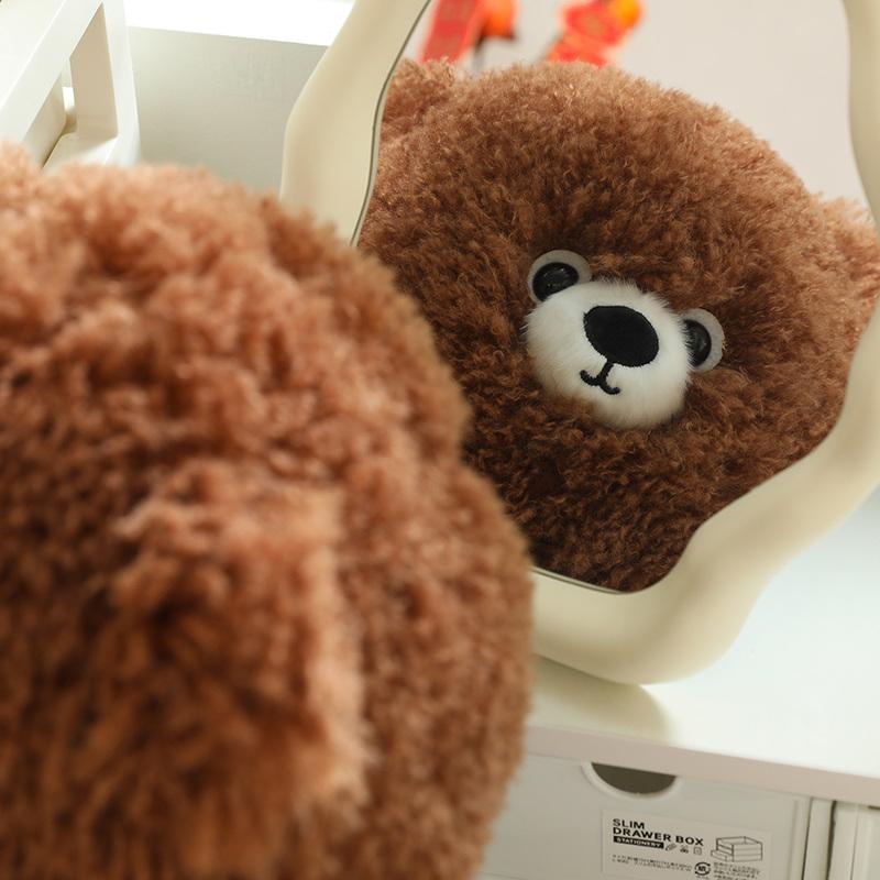 Kawaii Long Hair Animal Series Plush Doll Round Fat Cat Dog Panda Rabbit Brown Bear High Quality Plush Toy Soft Stuffed Cotton