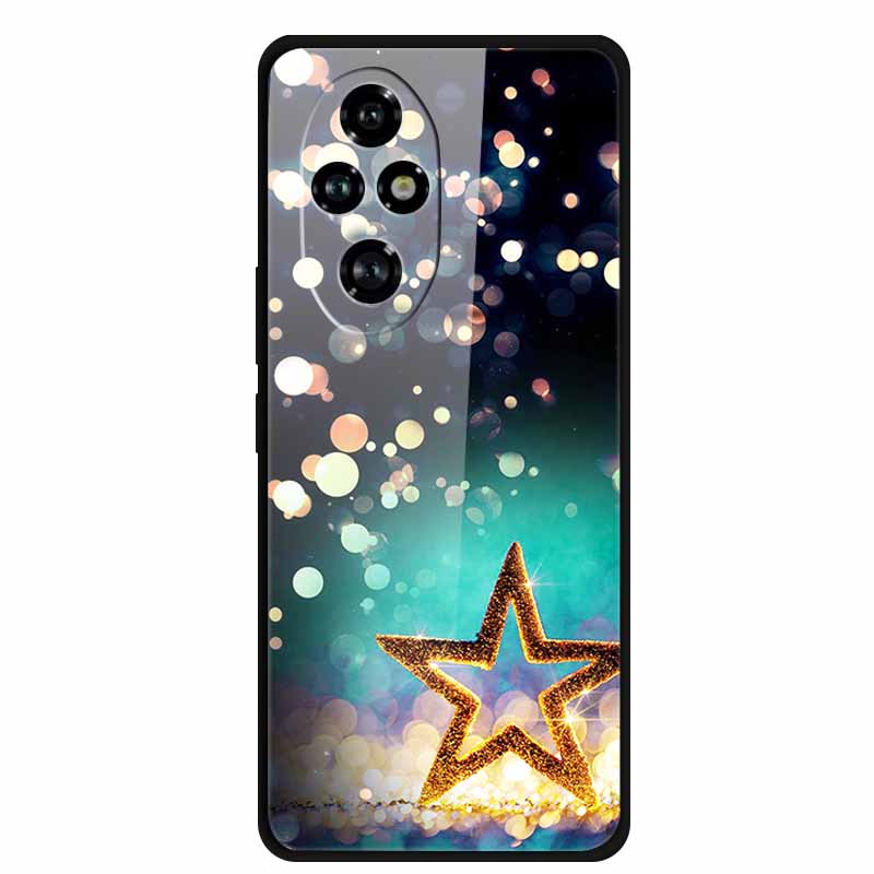 Tempered Glass Case For Honor 200 Pro Case Hard Phone Back Cover Soft Bumper For Honor 200 Pro Case Honor200 Pro 200Pro Bag Capa