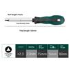 Industrial Grade Cross Flat Head Screwdriver Tool with Strong Magnetic Tip and Non-Slip Handle.