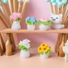 Mini Bonsai Succulent Plants Potted Ornaments for Desktop, Dollhouse, Car, and More