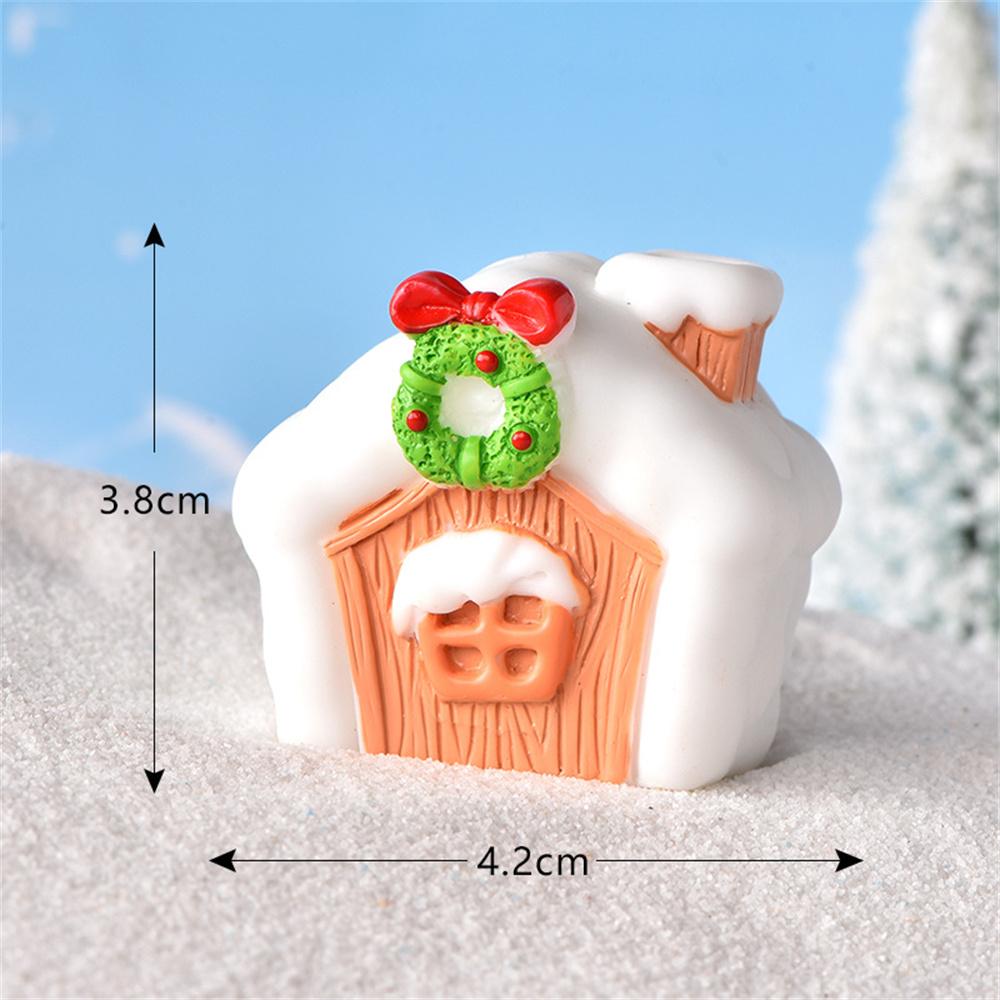 Christmas Decoration Santa Claus Snowman Figurine Fairy Christmas Miniatures Figurines Christmas Gifts DIY Home Decoration