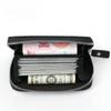 Carbon Fiber RFID Card Holder with Zipper Coin Purse - Multi-Card Slot and Anti-Magnetic Protection